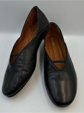 Franco Sarto L-Brayten Black Ballet Flat Womens 6.5M Cushion Comfort Lightweight